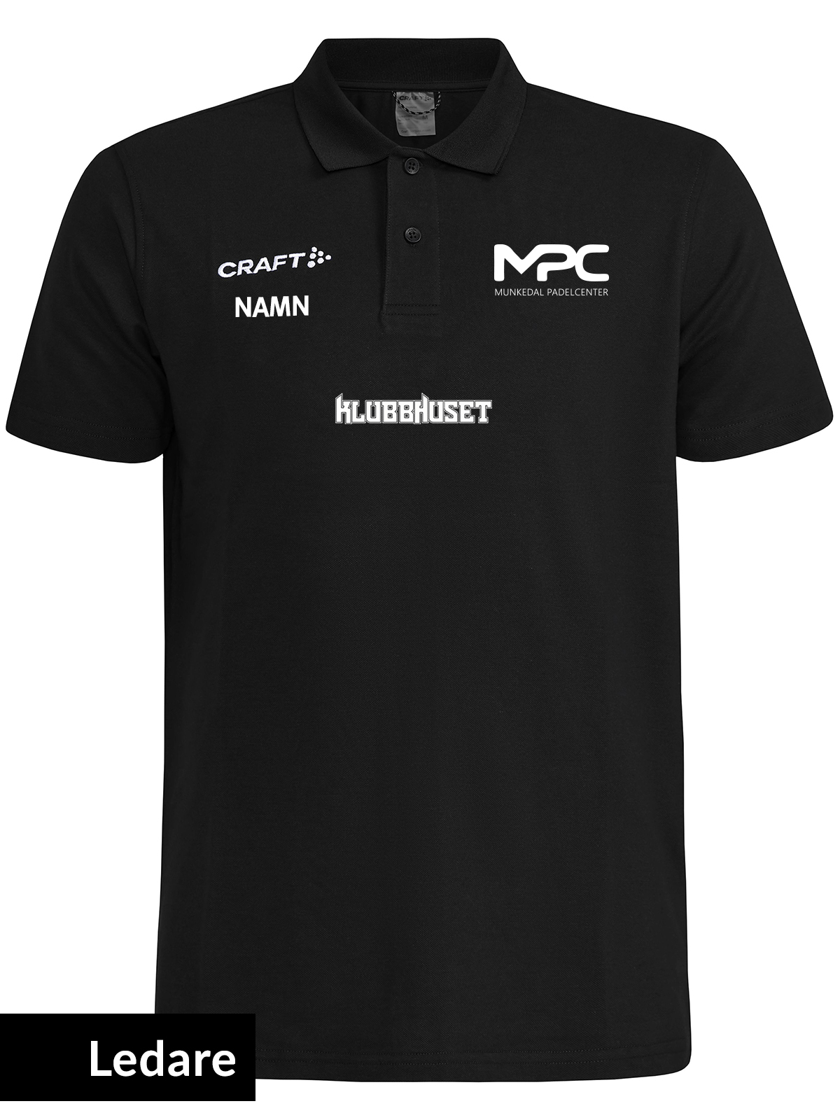 Craft Polo COMMUNITY 2.0, Black (Munkedal Padel Center)